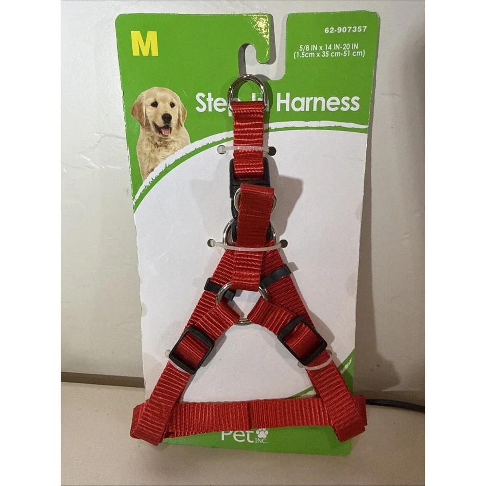 Step In Harness Red Pets Dogs 5/8